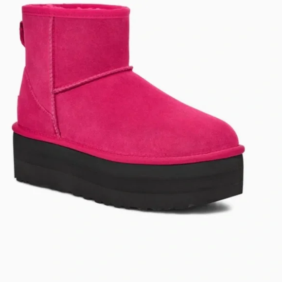 UGG Classic Mini Platform Boot 'Radish' - Picture 2 of 9